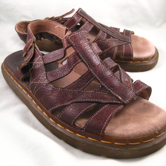 Dr. Martens Shoes - DR MARTENS Women's Brown Leather Sandals Size 9L